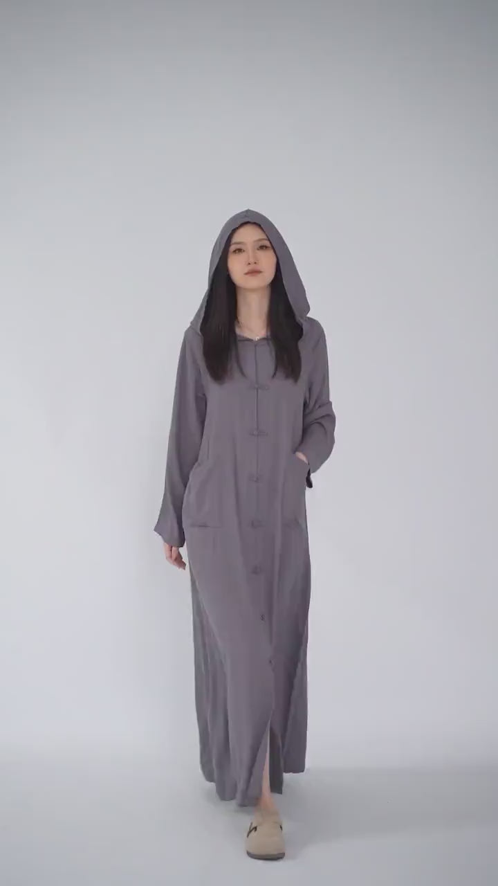 Japanese-Style Linen Kaftan – Elegant, Artistic & Versatile