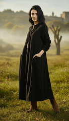 Maxi Linen Dress with Side Pockets — Effortless Elegance for Every Size| Tobey