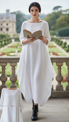 🦋 Butterfly Linen Dress — Effortless Elegance, Timeless Comfort| فراشه