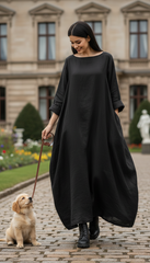 🦋 Butterfly Linen Dress — Effortless Elegance, Timeless Comfort| فراشه