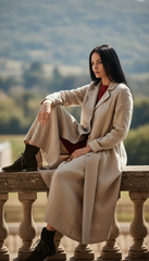 Linen Jacket , Functional Pockets, and a Detachable Belt  | جاكت زراير