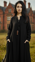 Maxi Linen Dress with Side Pockets — Effortless Elegance for Every Size| Tobey