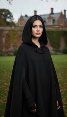 Heavy Wool Hooded Cape —  كاب صوف