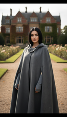 Heavy Wool Hooded Cape —  كاب صوف
