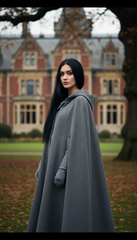 Heavy Wool Hooded Cape —  كاب صوف