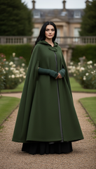 Heavy Wool Hooded Cape —  كاب صوف