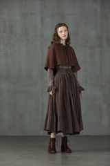 Linen Skirt with Waist Tie — Vintage Elegance | Skirt Tie