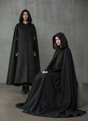 Heavy Wool Hooded Cape —  كاب صوف