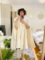 Medieval-Inspired Cape with Large Hood — Timeless Elegance |MANTO