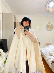 Medieval-Inspired Cape with Large Hood — Timeless Elegance |MANTO