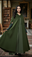 Heavy Wool Hooded Cape —  كاب صوف