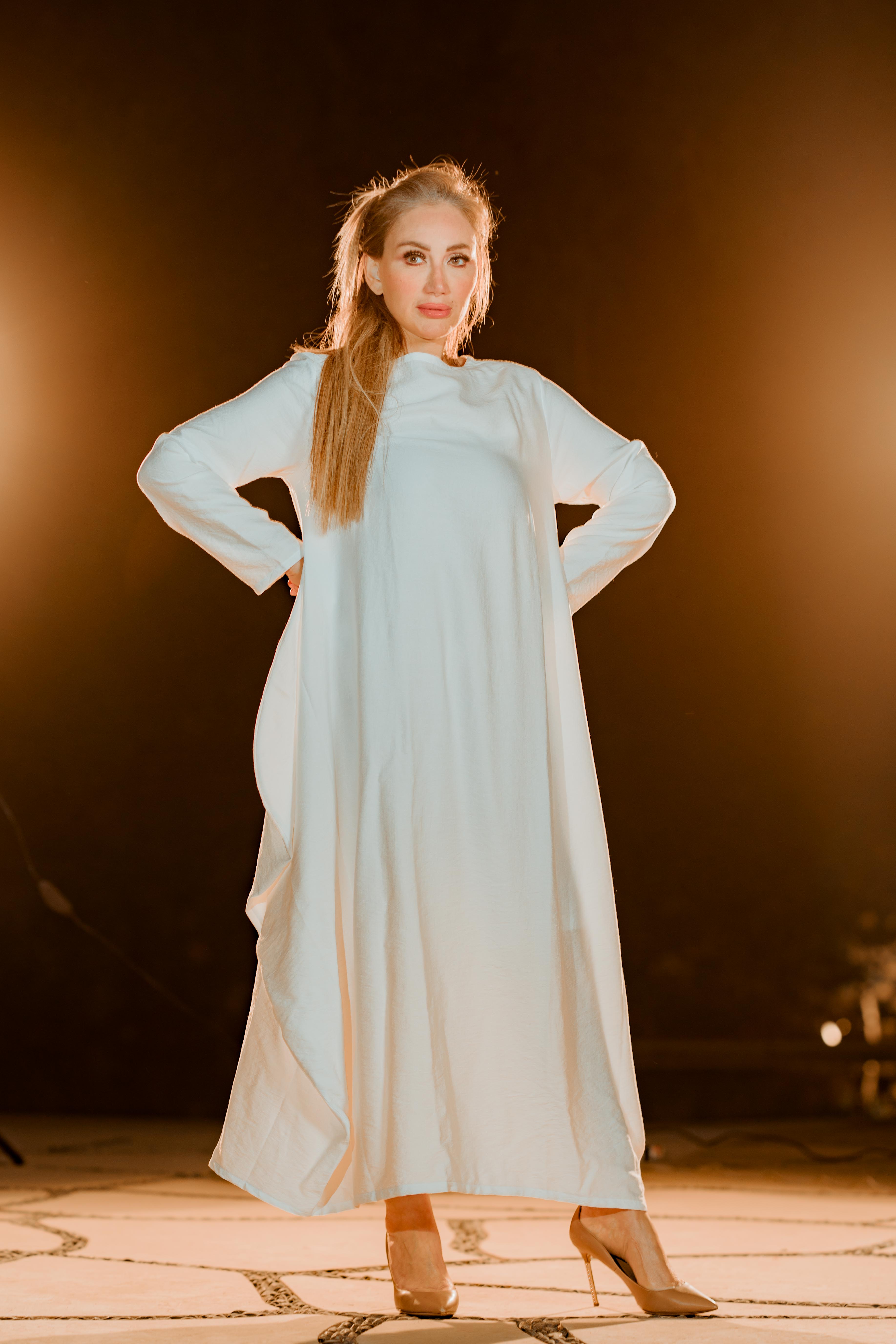butterfly linen dress Linen Butterfly Dress, Long Linen Dress with Pockets, Belted Linen Dress, Butterfly Print Dress