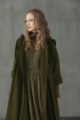 Elegant Wool Coat — Timeless Warmth with a Medieval Touch| Coat Kosr