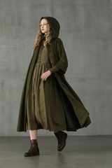 Elegant Wool Coat — Timeless Warmth with a Medieval Touch| Coat Kosr