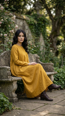 🦋 Butterfly Linen Dress — Effortless Elegance, Timeless Comfort| فراشه