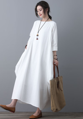 🦋 Butterfly Linen Dress — Effortless Elegance, Timeless Comfort