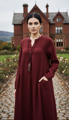 Maxi Linen Dress with Side Pockets — Effortless Elegance for Every Size| Tobey