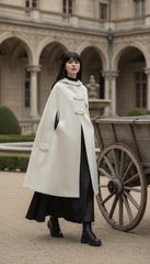 Medieval-Inspired Cape with Large Hood — Timeless Elegance |مانطو