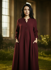 Maxi Linen Dress with Side Pockets — Effortless Elegance for Every Size| Tobey