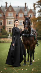 Bold Black Zipper Dress — Timeless Elegance in Two Luxurious Fabrics| غطس