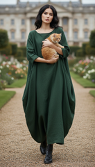 🦋 Butterfly Linen Dress — Effortless Elegance, Timeless Comfort| فراشه