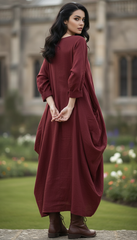 🦋 Butterfly Linen Dress — Effortless Elegance, Timeless Comfort| فراشه