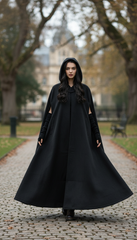 Heavy Wool Hooded Cape —  كاب صوف