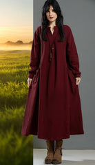 Maxi Linen Dress with Side Pockets — Effortless Elegance for Every Size| Tobey