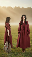 Maxi Linen Dress with Side Pockets — Effortless Elegance for Every Size| Tobey