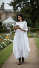 🦋 Butterfly Linen Dress — Effortless Elegance, Timeless Comfort| فراشه