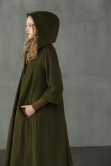 Elegant Wool Coat — Timeless Warmth with a Medieval Touch| Coat Kosr