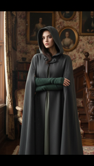Heavy Wool Hooded Cape —  كاب صوف