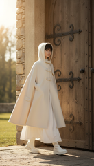 Medieval-Inspired Cape with Large Hood — Timeless Elegance |مانطو