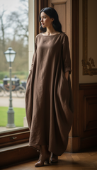 🦋 Butterfly Linen Dress — Effortless Elegance, Timeless Comfort| فراشه