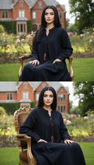 Maxi Linen Dress with Side Pockets | طوبى