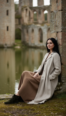 Linen Jacket , Functional Pockets, and a Detachable Belt  | جاكت زراير