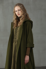 Elegant Wool Coat — Timeless Warmth with a Medieval Touch| Coat Kosr