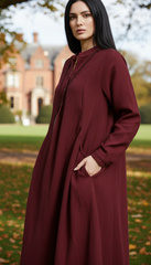 Maxi Linen Dress with Side Pockets — Effortless Elegance for Every Size| Tobey