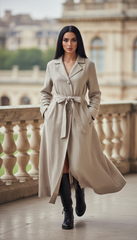 Linen Jacket , Functional Pockets, and a Detachable Belt  | جاكت زراير