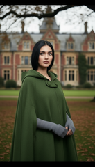 Heavy Wool Hooded Cape —  كاب صوف