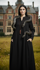 Maxi Linen Dress with Side Pockets | طوبى