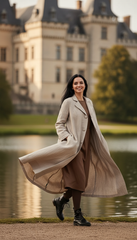 Linen Jacket , Functional Pockets, and a Detachable Belt  | جاكت زراير