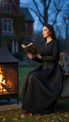 Bold Black Zipper Dress — Timeless Elegance in Two Luxurious Fabrics| غطس