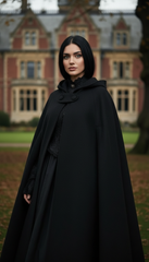 Heavy Wool Hooded Cape —  كاب صوف