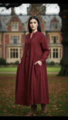 Maxi Linen Dress with Side Pockets — Effortless Elegance for Every Size| Tobey