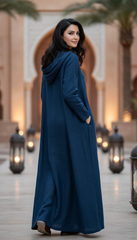Modern kaftan crafted from a premium cotton-linen blend for effortless elegance.