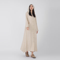 Japanese Linen Kaftan | Handcrafted Button Details | Timeless Elegance