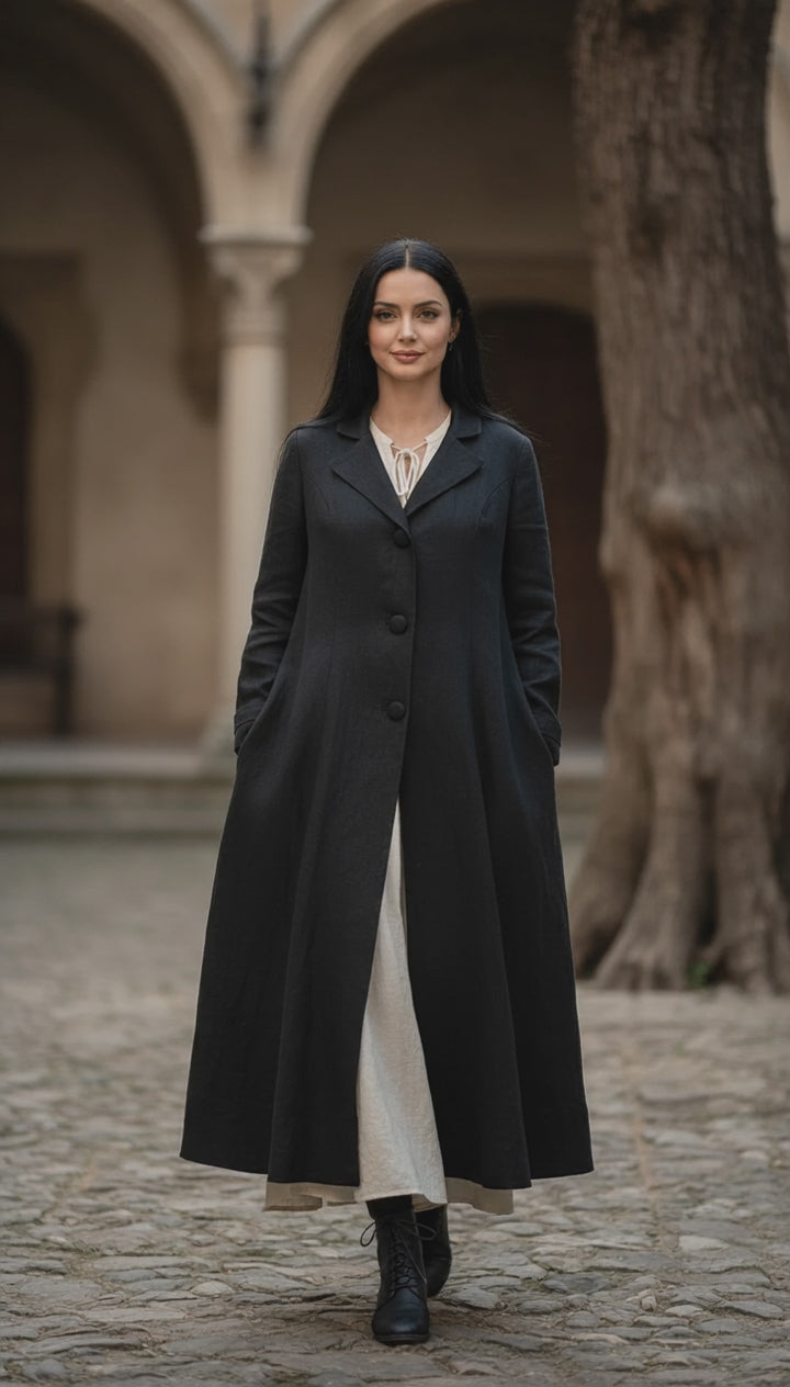 Linen Jacket , Functional Pockets, and a Detachable Belt  | جاكت زراير