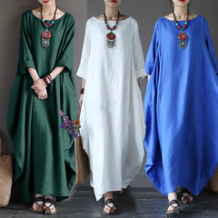 🦋 Butterfly Linen Dress — Effortless Elegance, Timeless Comfort