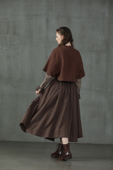 Linen Skirt with Waist Tie — Vintage Elegance | Skirt Tie